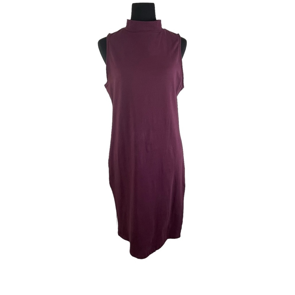 Torrid Mini Foxy Mock Neck Bodycon Dress Wine Color Women’s Size 1X (14-16) - Picture 6 of 11